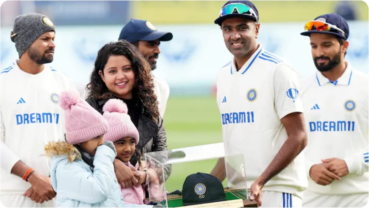R Ashwin's wife Prithi Narayanan penned heartfelt tribute to him following his international retirement