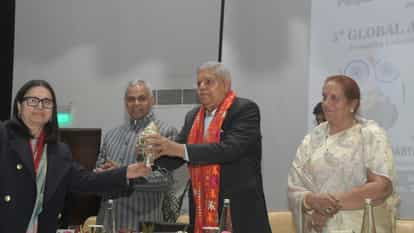 Vice President Jagdeep Dhankhar in Global Alumni Meet at Panjab University Chandigarh