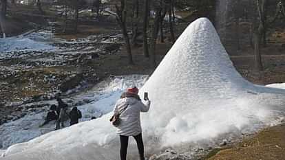 J&K: Srinagar broke record, coldest night came after 133 years, Drang waterfall turned into ice, see pictures