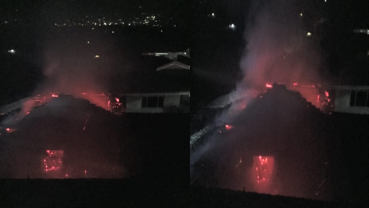 Fire broke out in a residential house in Salang village at midnight, property worth five lakhs reduced to ashe