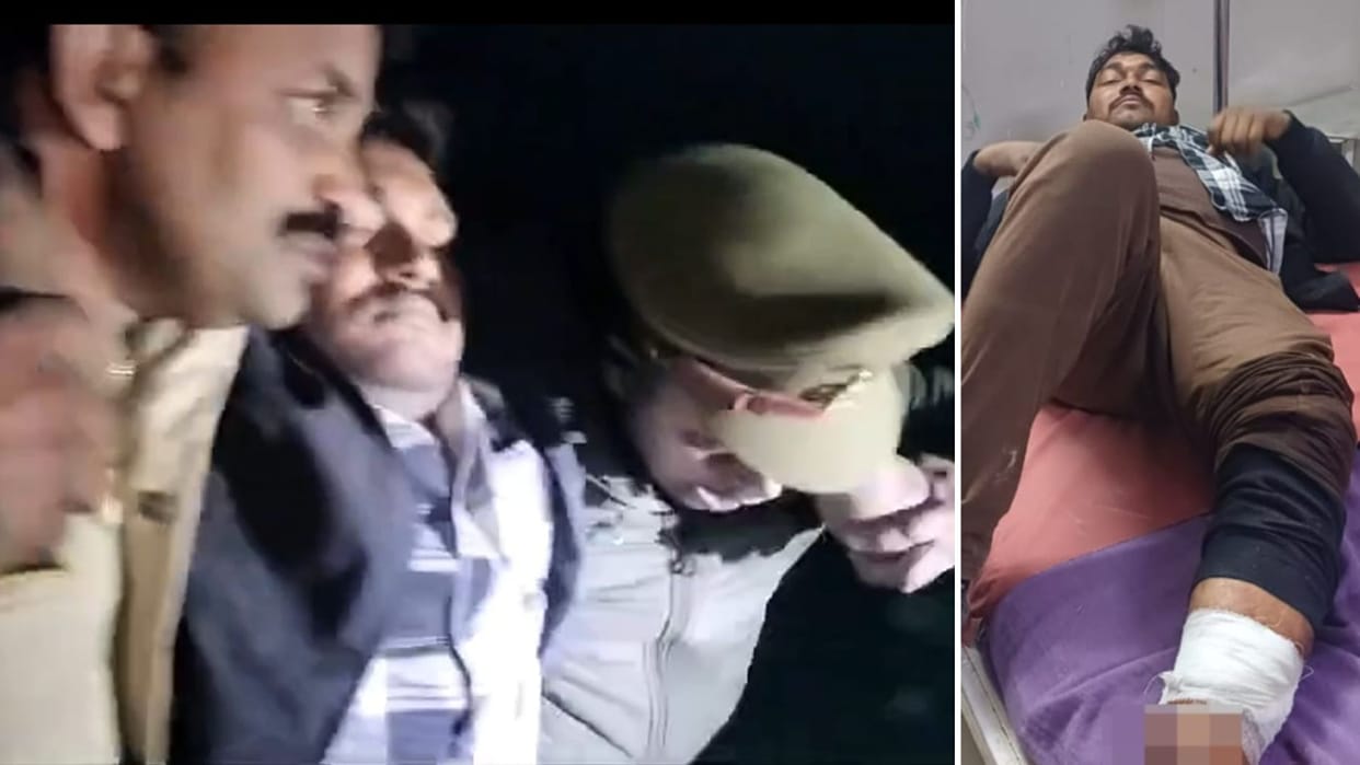 Bullet proof jacket saved life police station in-charge Firing in Jaunpur miscreant injured encounter