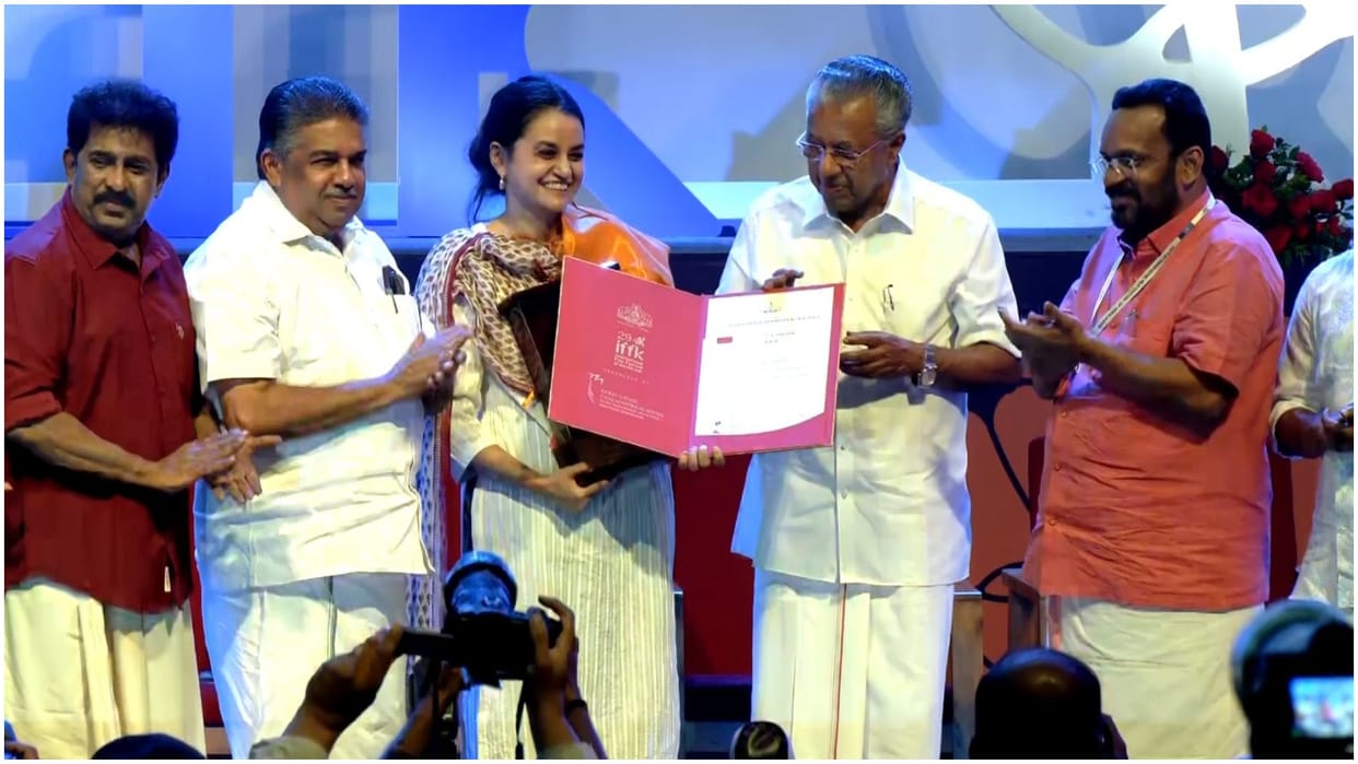 IFFK Payal Kapadia received Spirit of Cinema award honored after winning the Grand Prix in cannes