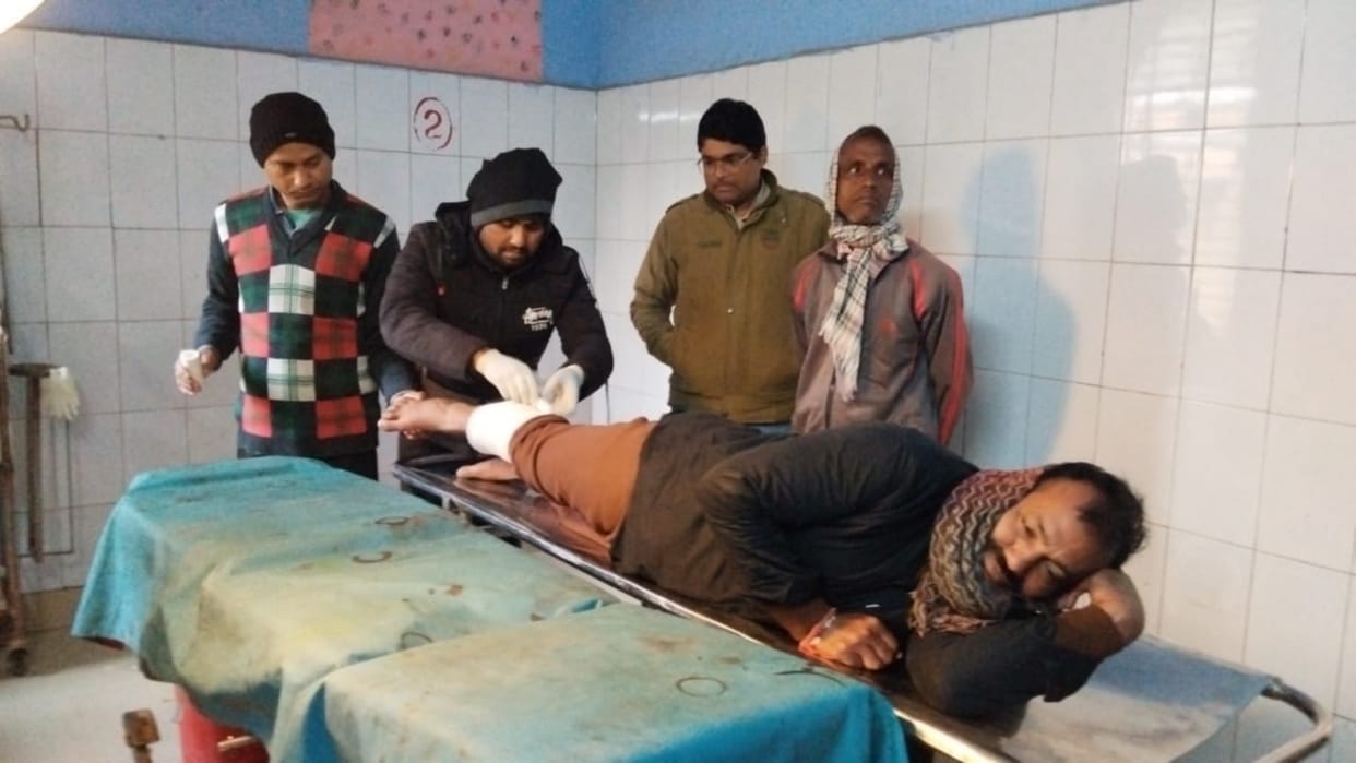 Vaishali Crime: Miscreants shot bicycle trader when he resisted mobile snatching, condition critical