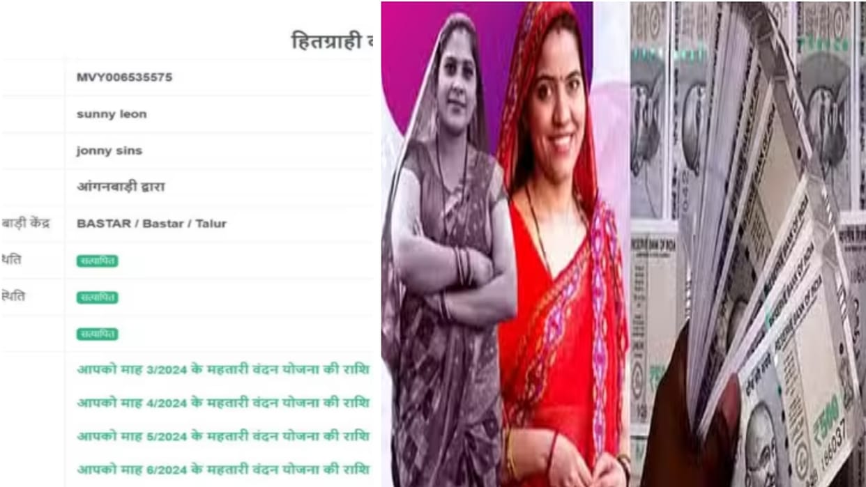 CG: Sunny Leone and Johnny Sins beneficiaries Chhattisgarh Mahtari Vandan Yojana!