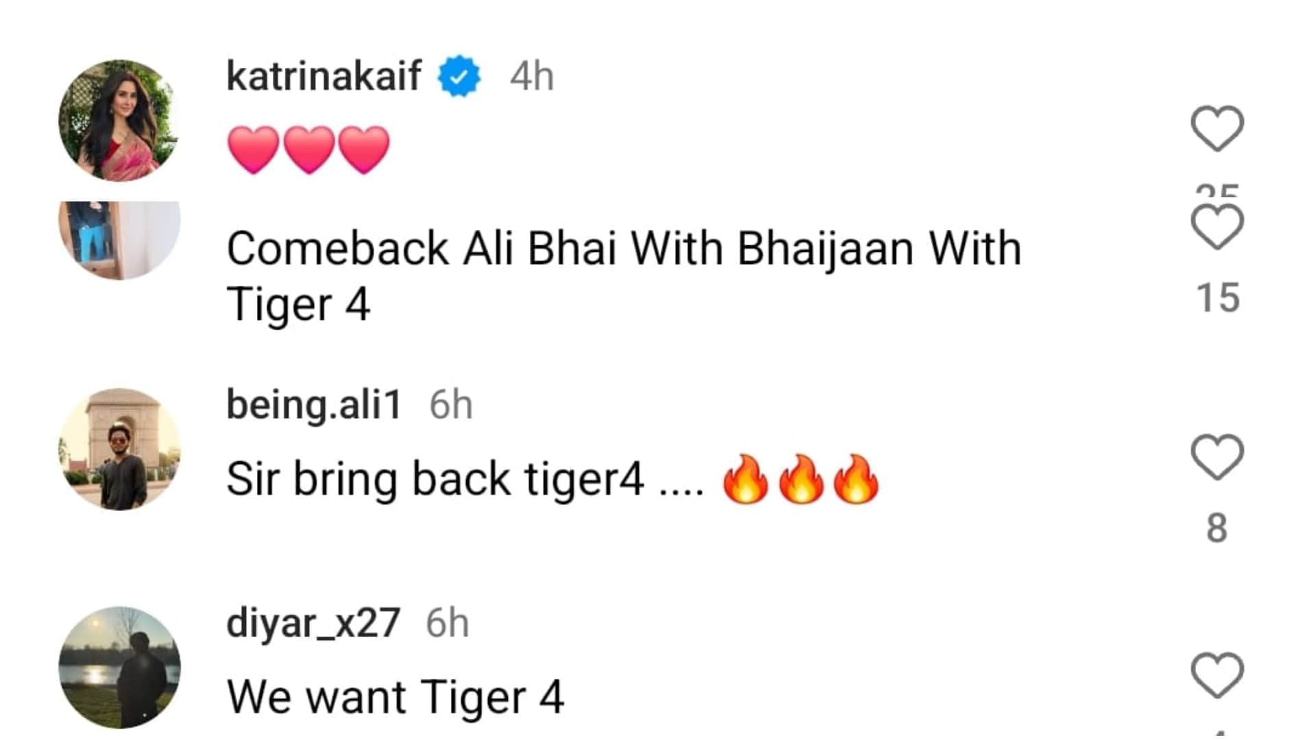 Katrina Kaif celebrates seven years of tiger zinda hai shared special post fans want tiger 4