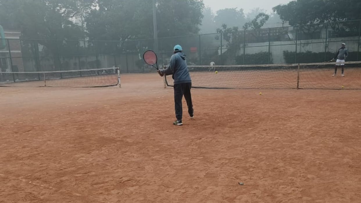 condition of tennis court of Major Dhyan Chand Stadium is bad