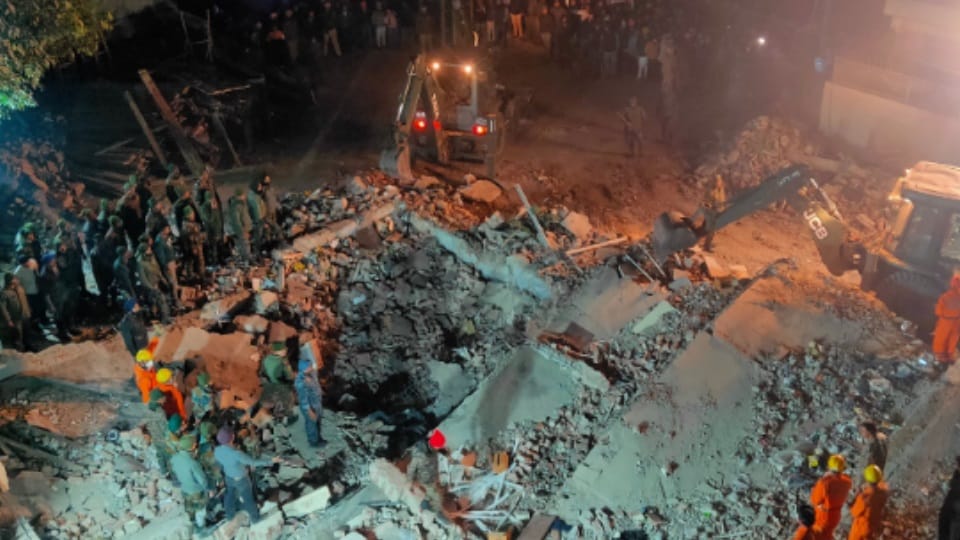Mohali Building Collapse News: Multi-Storey Building Collapses In Punjab's Mohali, Rescue Operation