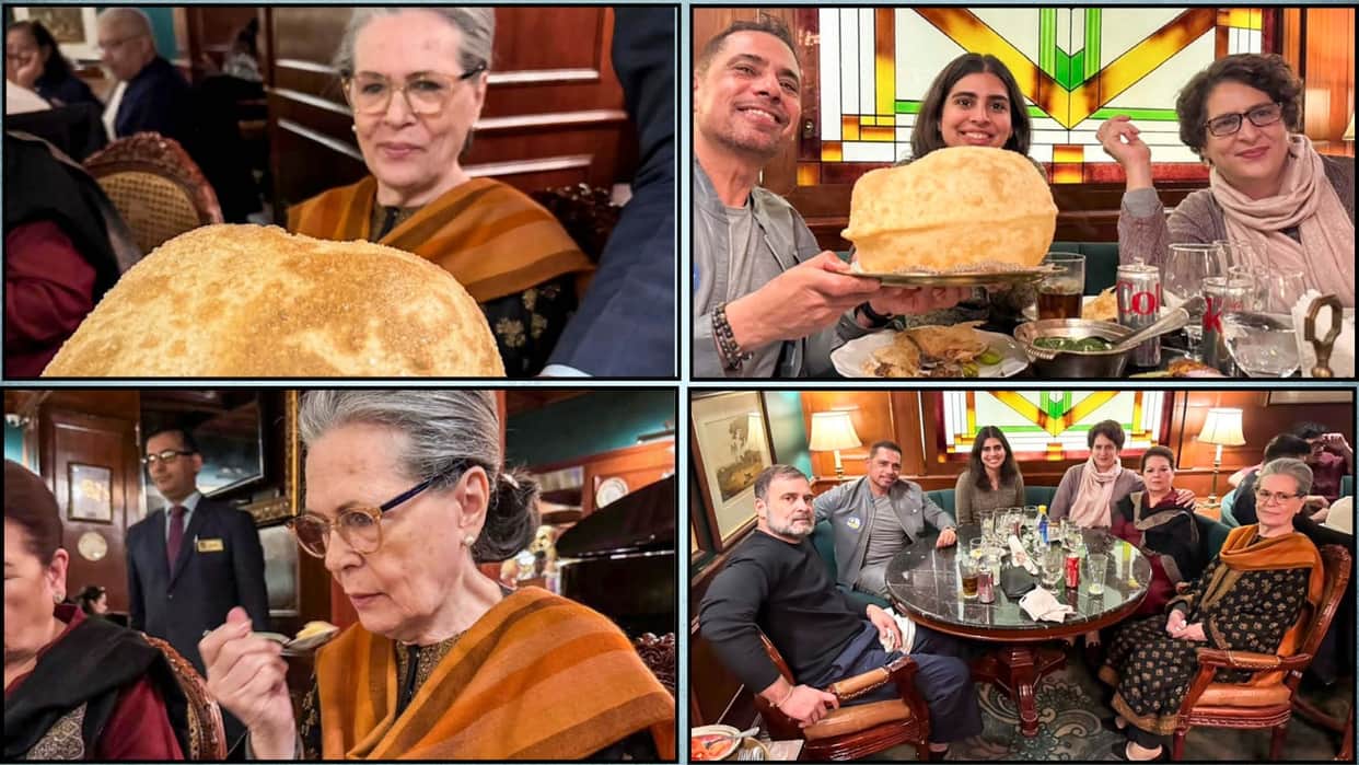 Rahul Gandhi enjoy Sunday family lunch at Delhi Kwality restaurant