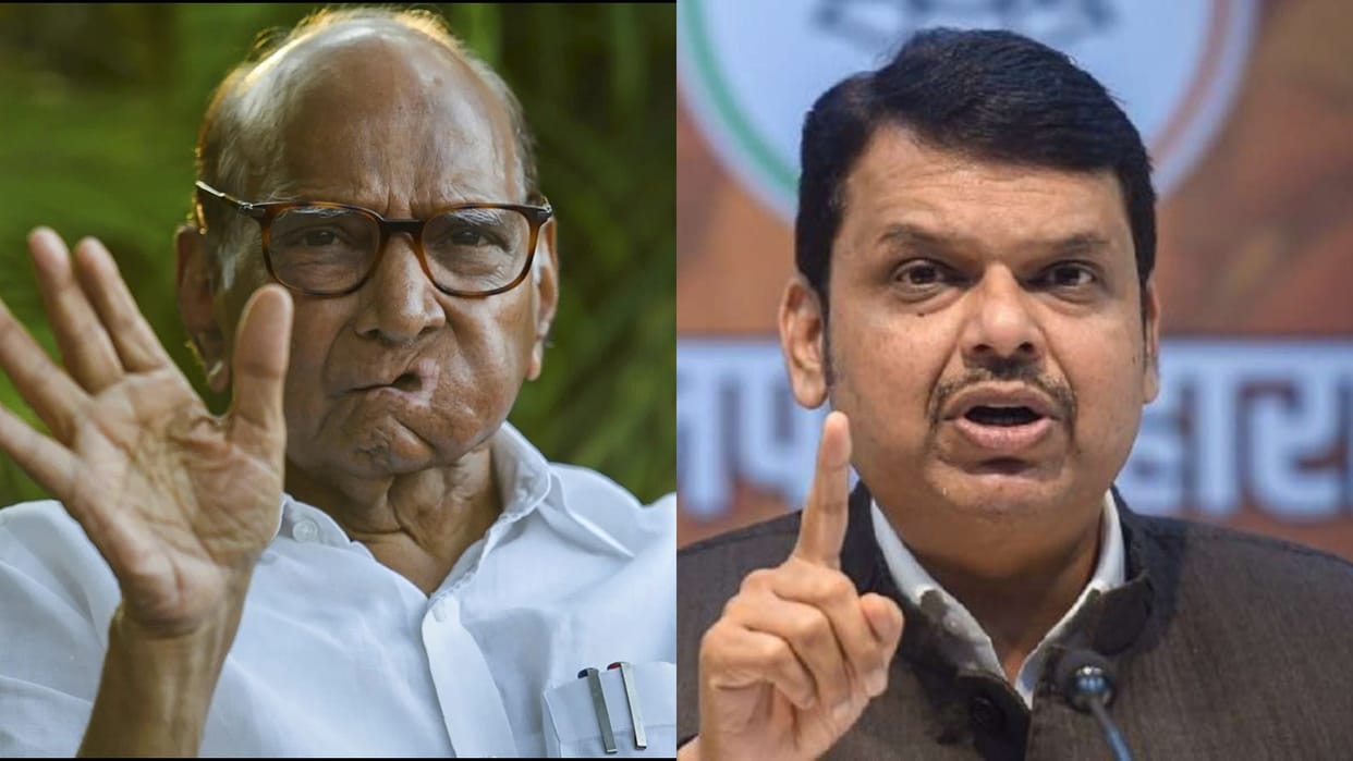 Maharashtra Two people met before elections claimed win CM Fadnavis raised questions Sharad Pawar claim