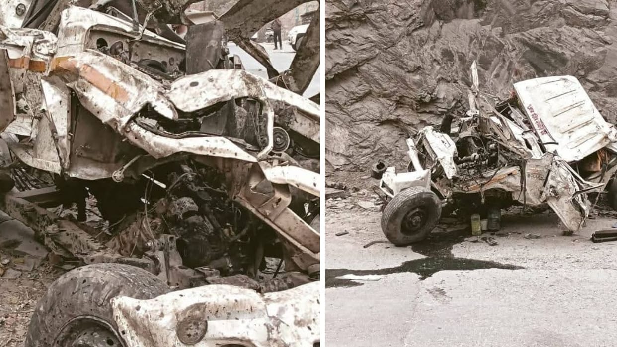 Himachal Chamba Pickup crashes on Luna-Chatradi road five people injured