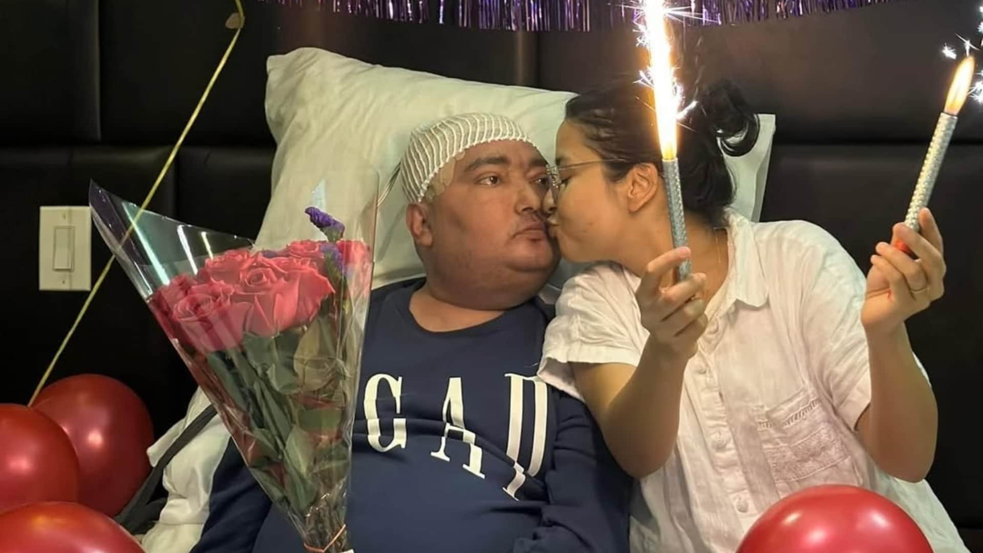 bibek pangeni died wife srijana subedi breaks down social media sensation nepali phd student heart breaking