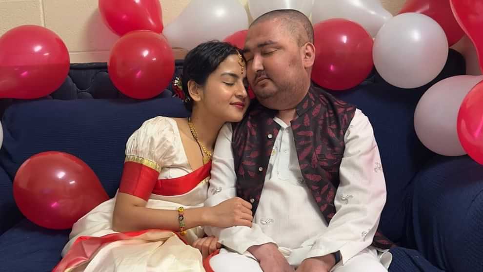 bibek pangeni died wife srijana subedi breaks down social media sensation nepali phd student heart breaking