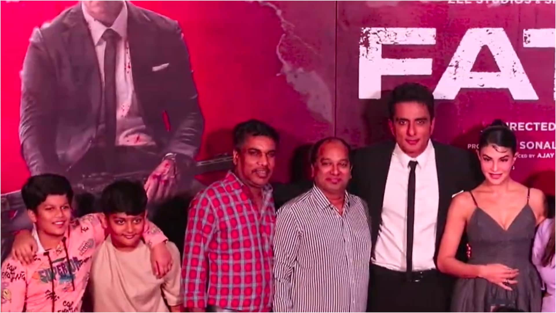 sonu sood and jacqueline fernandez at the trailer launch of upcoming Movie fateh Know Details