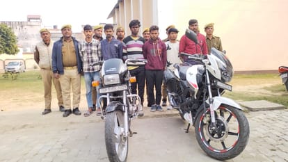 Police arrested six criminals after revealing robbery in liquor shop in Azamgarh