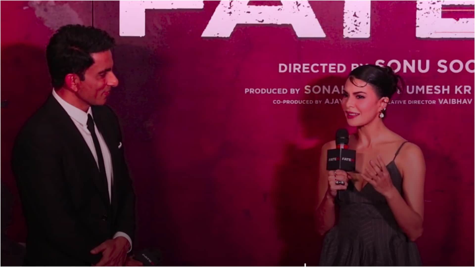 sonu sood and jacqueline fernandez at the trailer launch of upcoming Movie fateh Know Details