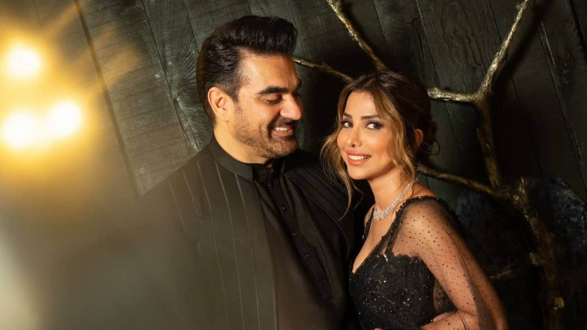 Arbaaz Khan Sshura Khan have shared pictures and sweet messages on their first wedding anniversary