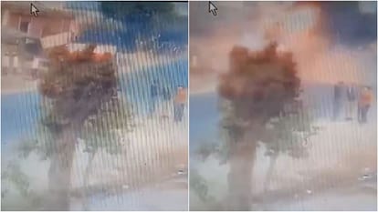 सीसीटीवी कैमरे में रिकॉर्ड हुआ हादसा