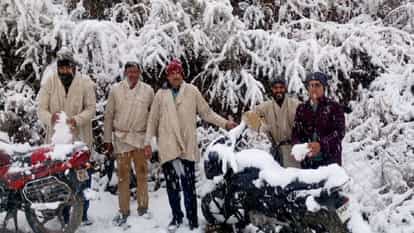 Uttarakhand weather news Heavy snowfall in high altitude areas of Chamoli, Rudraprayag, Uttarkashi and Tehri