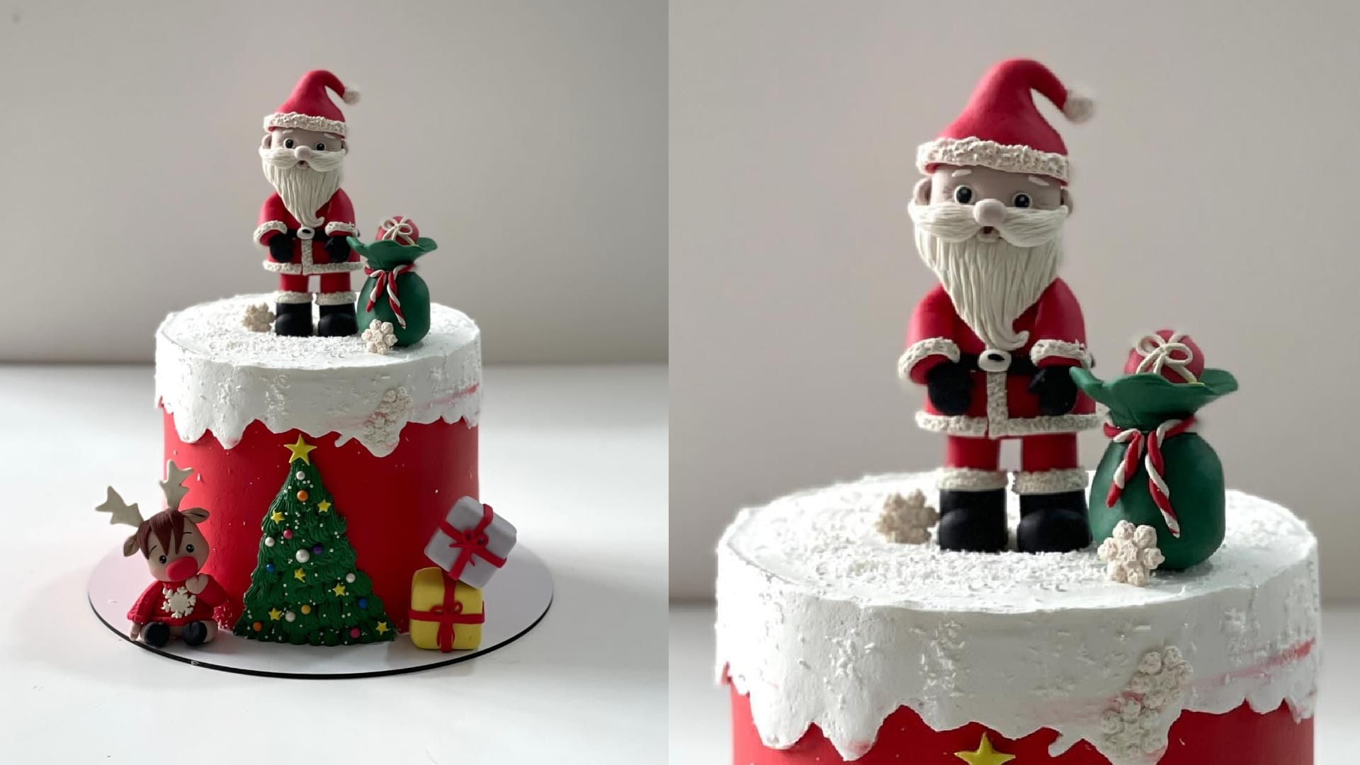 Christmas Cake Decoration Ideas with images 2024