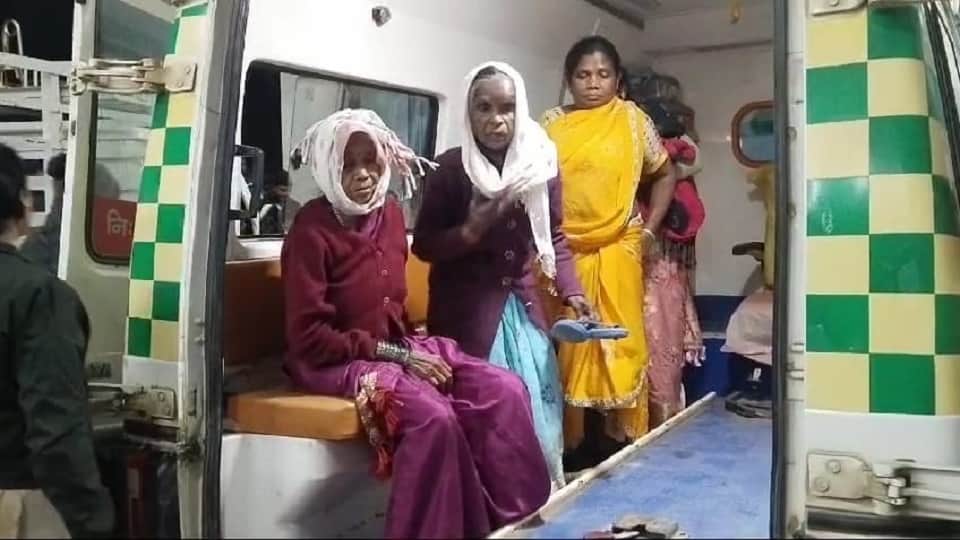 हादसे में घायल महिलाएं