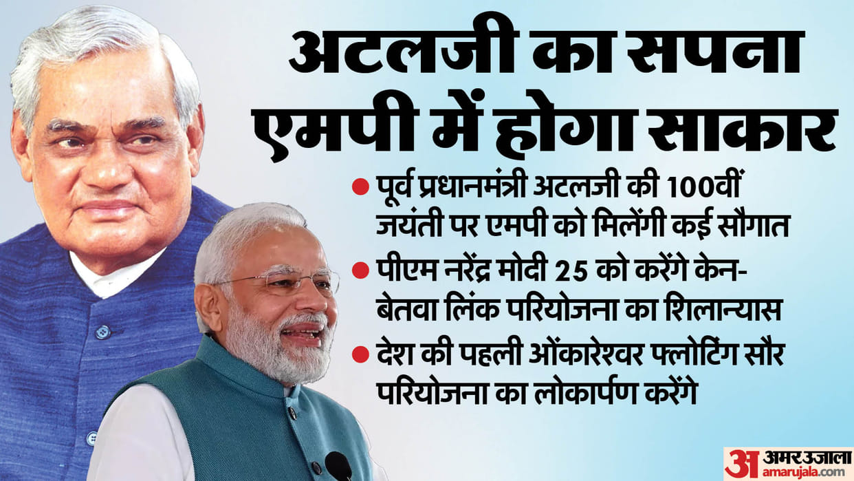 PM Narendra Modi To Lay Foundation For Ken-Betwa River Linking Project Atal Vajpayee 100th Birth Anniversary