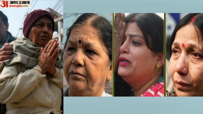 चोरी में अपना धन खोने के बाद पीड़ित लोग।