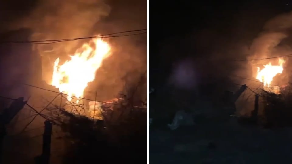 A fire broke out in a house in Lower Keylang