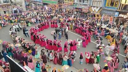 Shimla Winter Carnival 2024 250 women performed Mahanati Shabab Sabri Snowfall