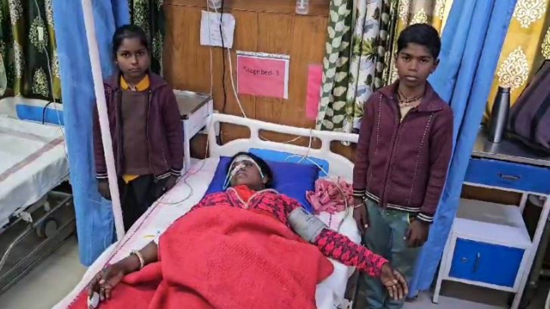 घायल महिला