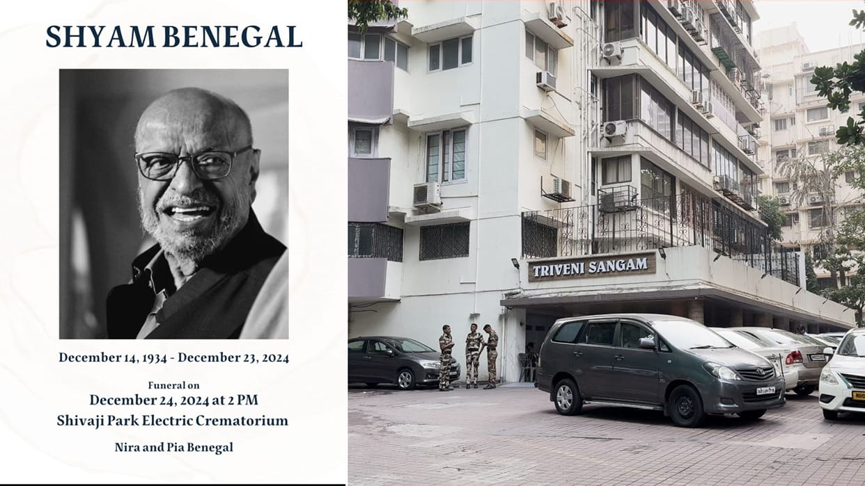 Shyam Benegal Funeral on 24 December at 2 pm Shivaji Park Electric Crematorium