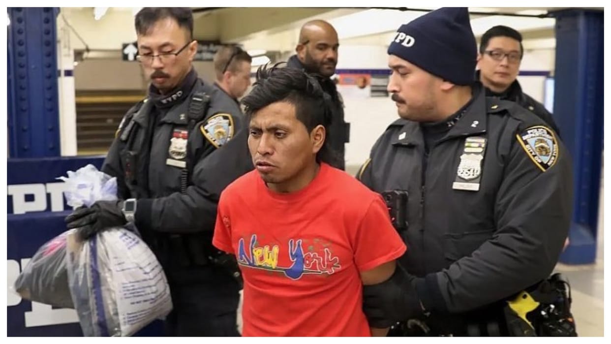 USA new york subway woman set on fire accused illegal immigrants elon musk reaction