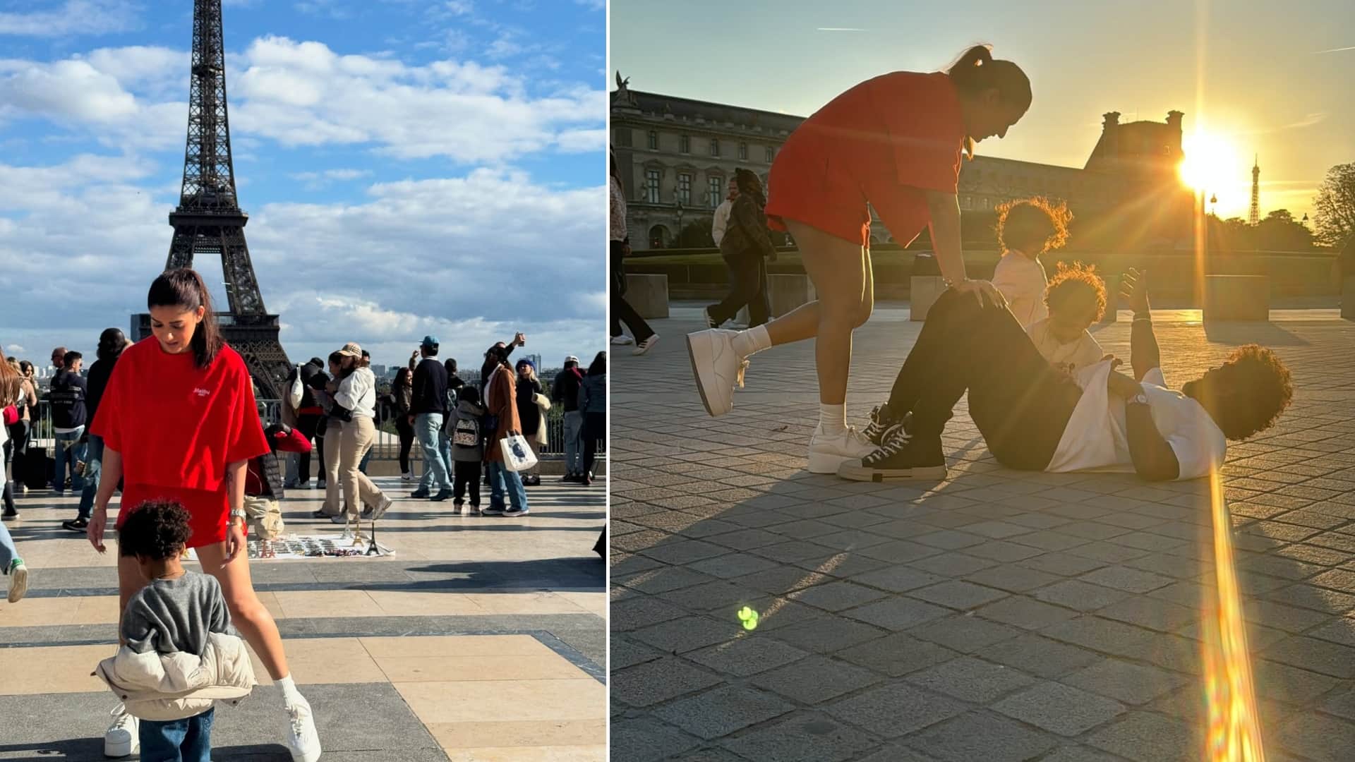 Nayanthara shares glimpses of Paris Mykonos holiday with husband Vignesh Shivan twin sons Uyir Ulag