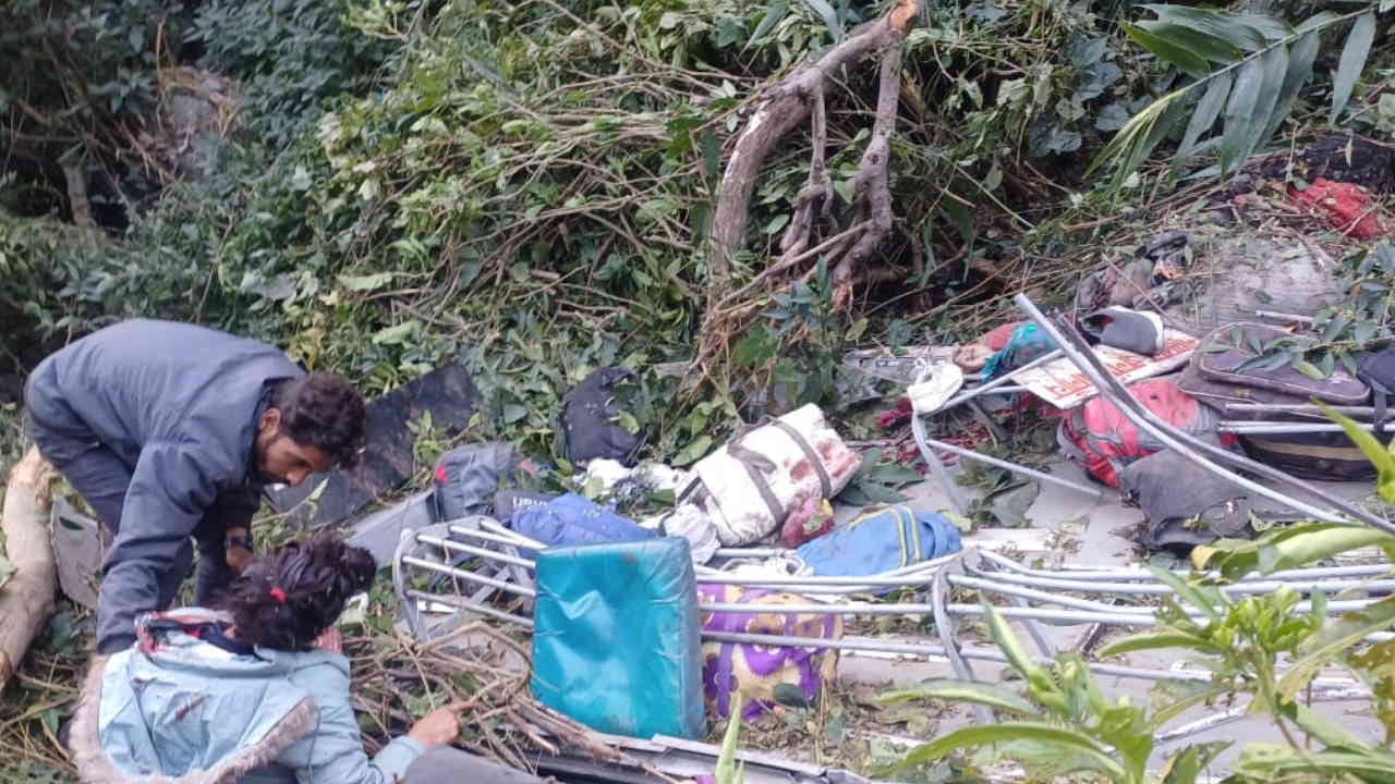 Bhimtal Bus Accident roadways bus Accident near Amdalli Death many people injured Almora Haldwani Watch Photos