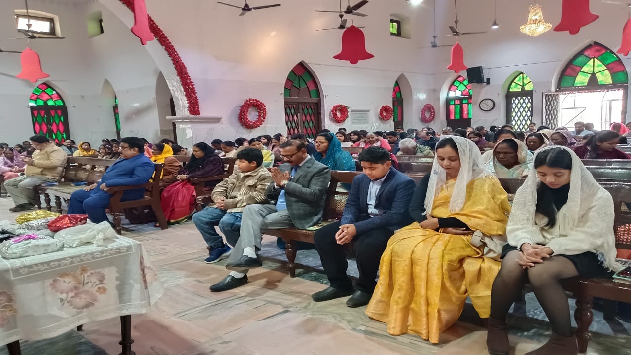 Christmas 2024 Prabhu Jesus born at midnight songs echoed in the churches