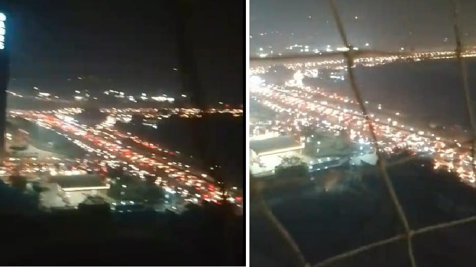 Traffic jam in Noida and Greater Noida on Christmas Day