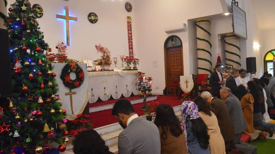 Christmas celebrated with great enthusiasm in Delhi