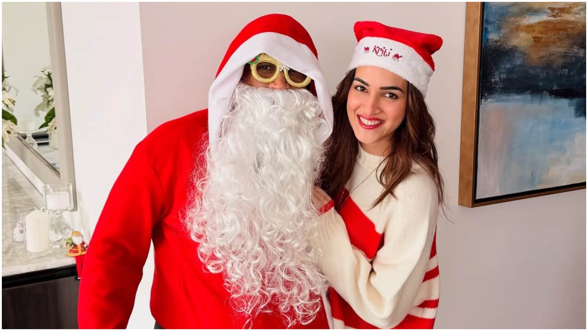 Kriti sannon celebrates christmas with rumored boyfriend Kabir Bahia shared pictures