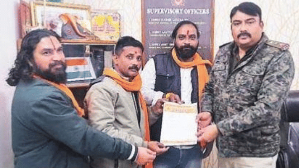 indore news church mandir name issue bajrang dal