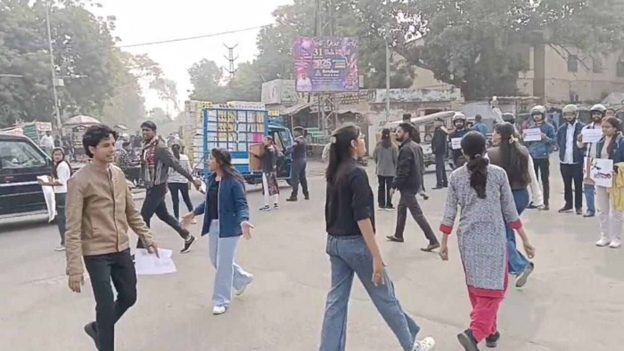 Pali News: Youth gave the message of road safety through bike rally, took oath to follow traffic rules