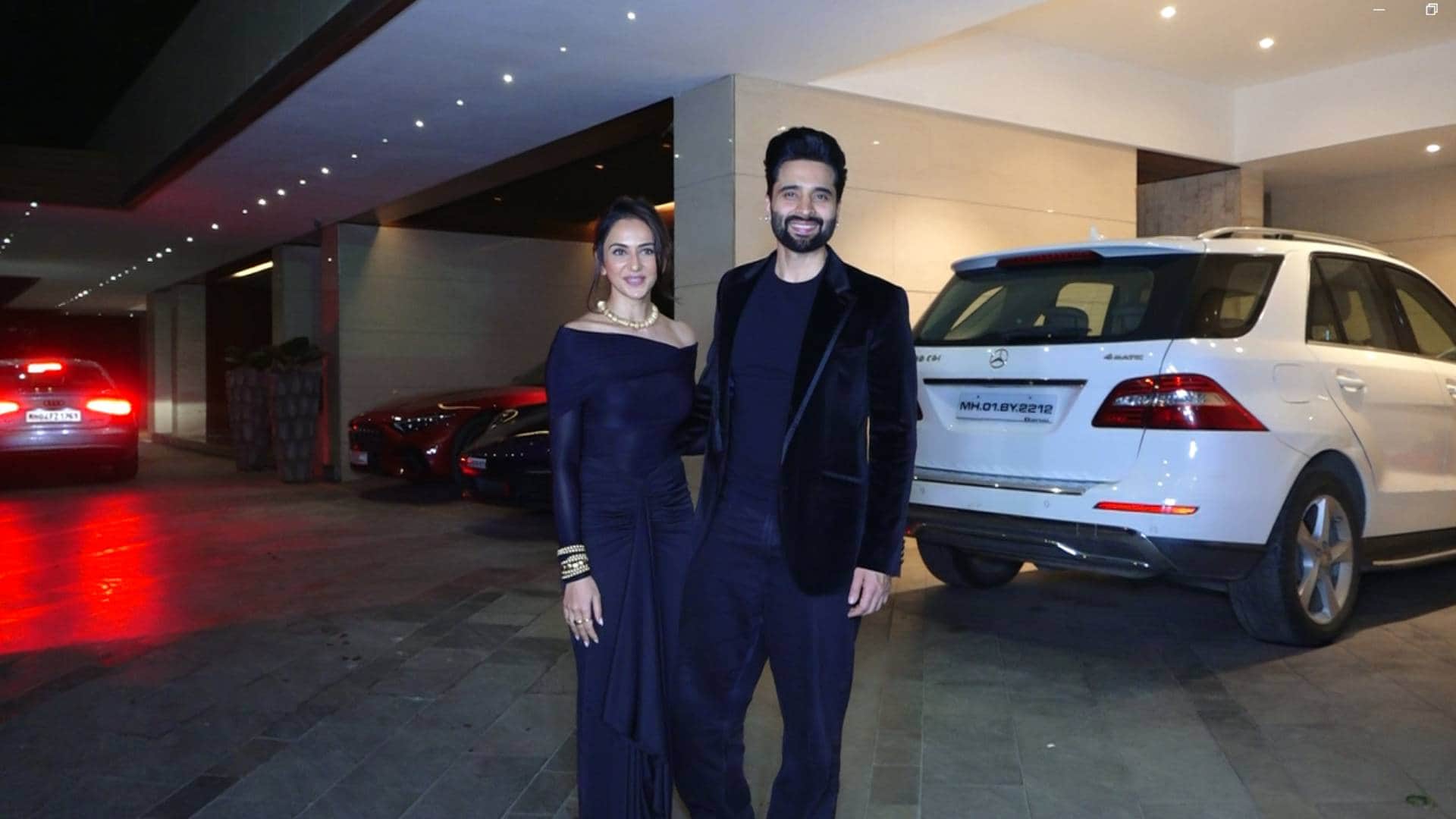 Jackky Bhagnani 39th Birthday party actor pics with rakul preet singh aayush sharma Nushrratt Bharuccha