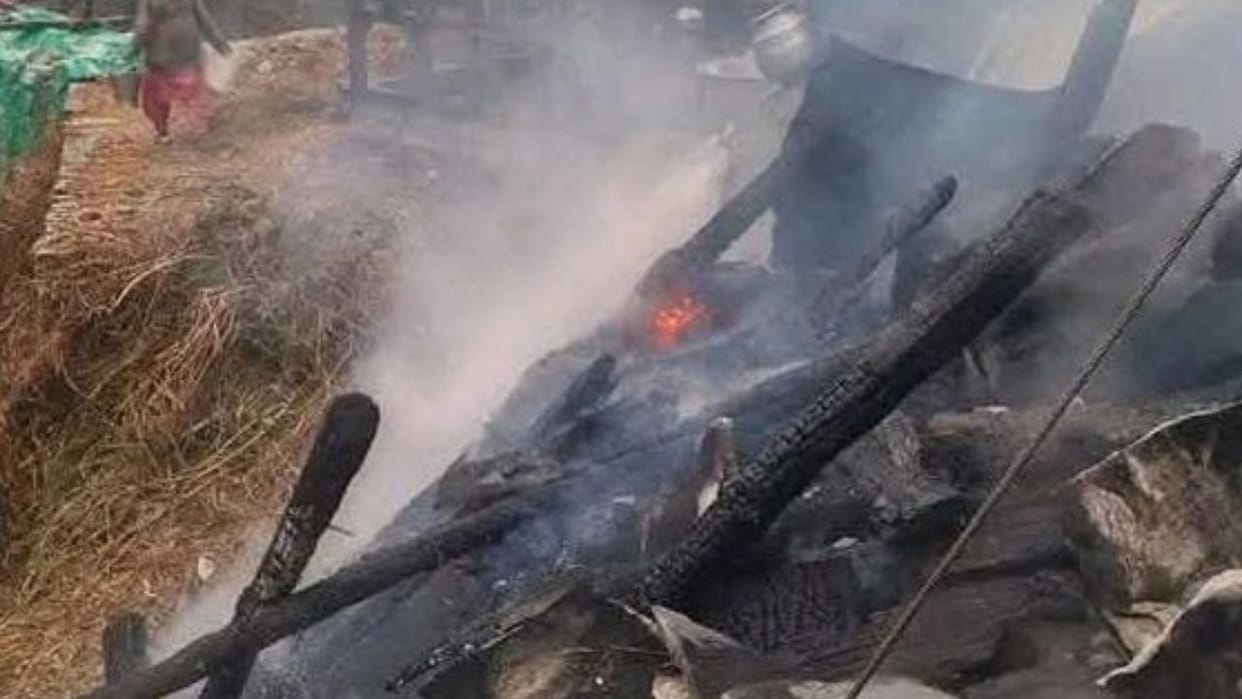 Shimla Rampur Cylinder Explosion Kitchen Fire Broke woman scorched