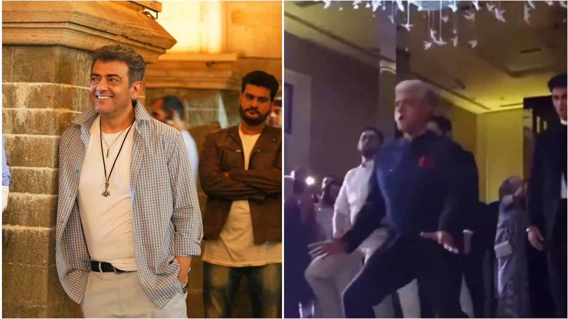 Vidaamuyarchi actor Ajith Kumar Dance on Pushpa oo antava Song went viral on Social media