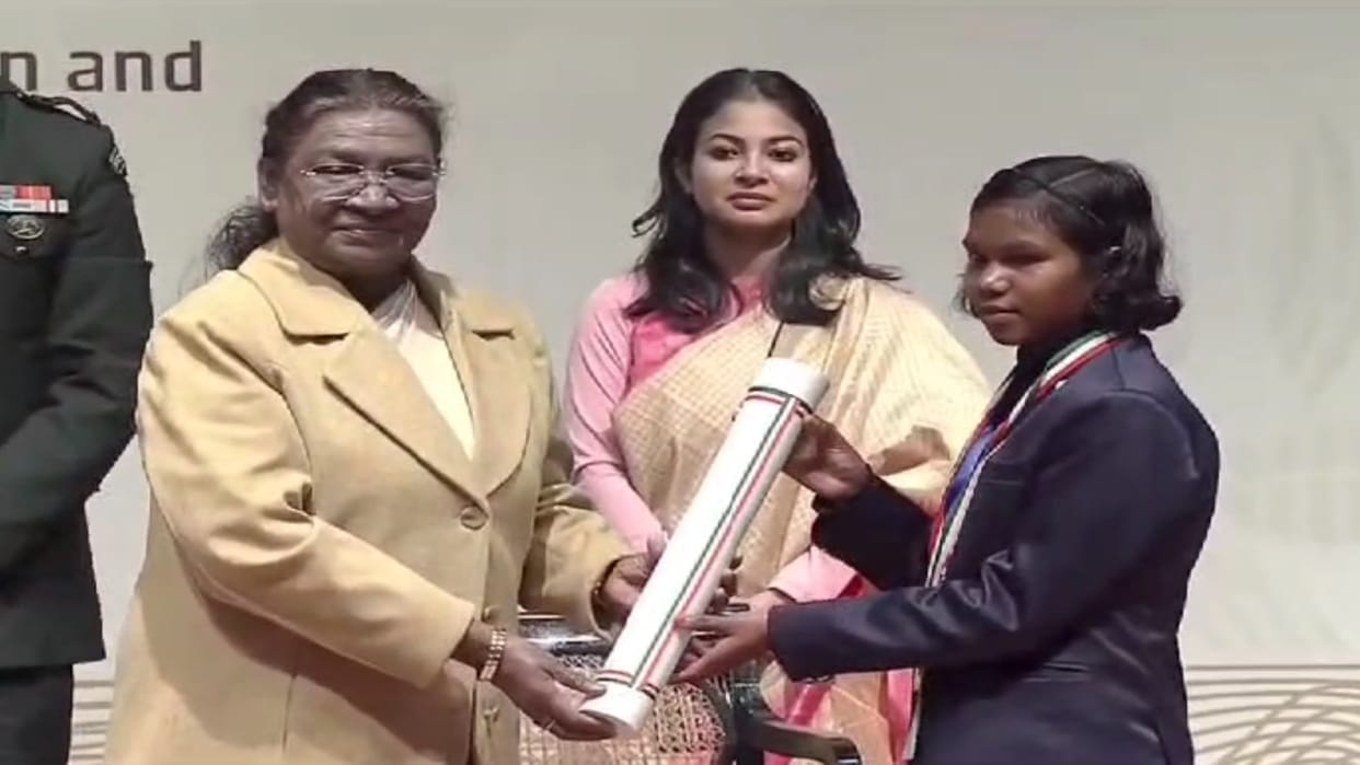 CG news: Kondagaon daughter Hembati awarded with Prime Minister National Child Award 2024
