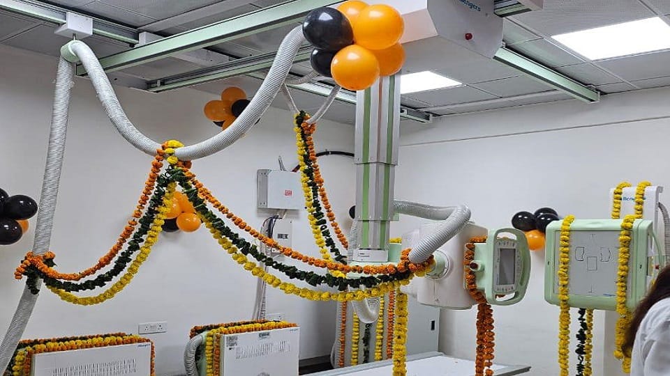 Machine installed in SN's OPD now X-ray will be done in three minutes Charges are just Rs. 120