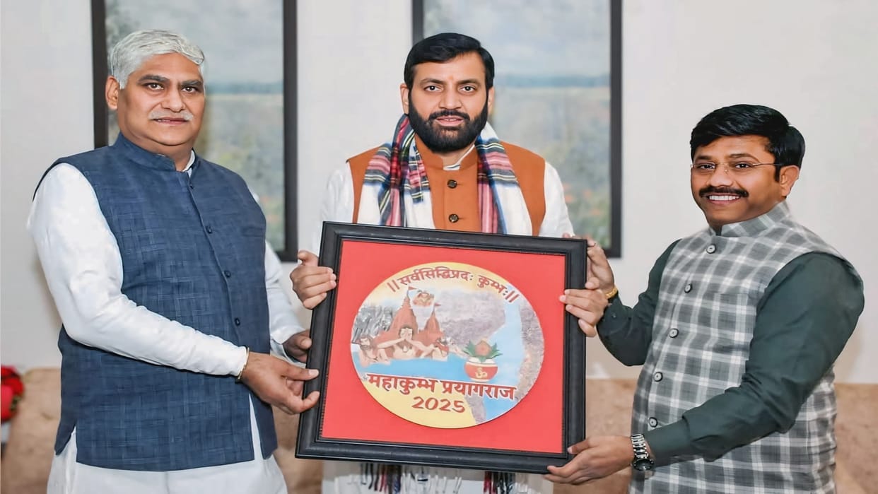 Minister Nandi invited Haryana Chief Minister Nayab Singh for Mahakumbh