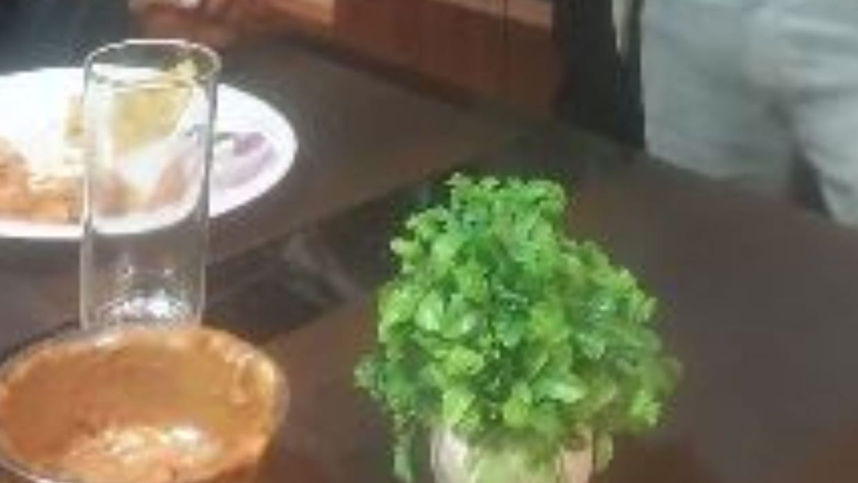 Ordered paneer got chicken Customer said not even drink water in hotel Muslim waiter apologized
