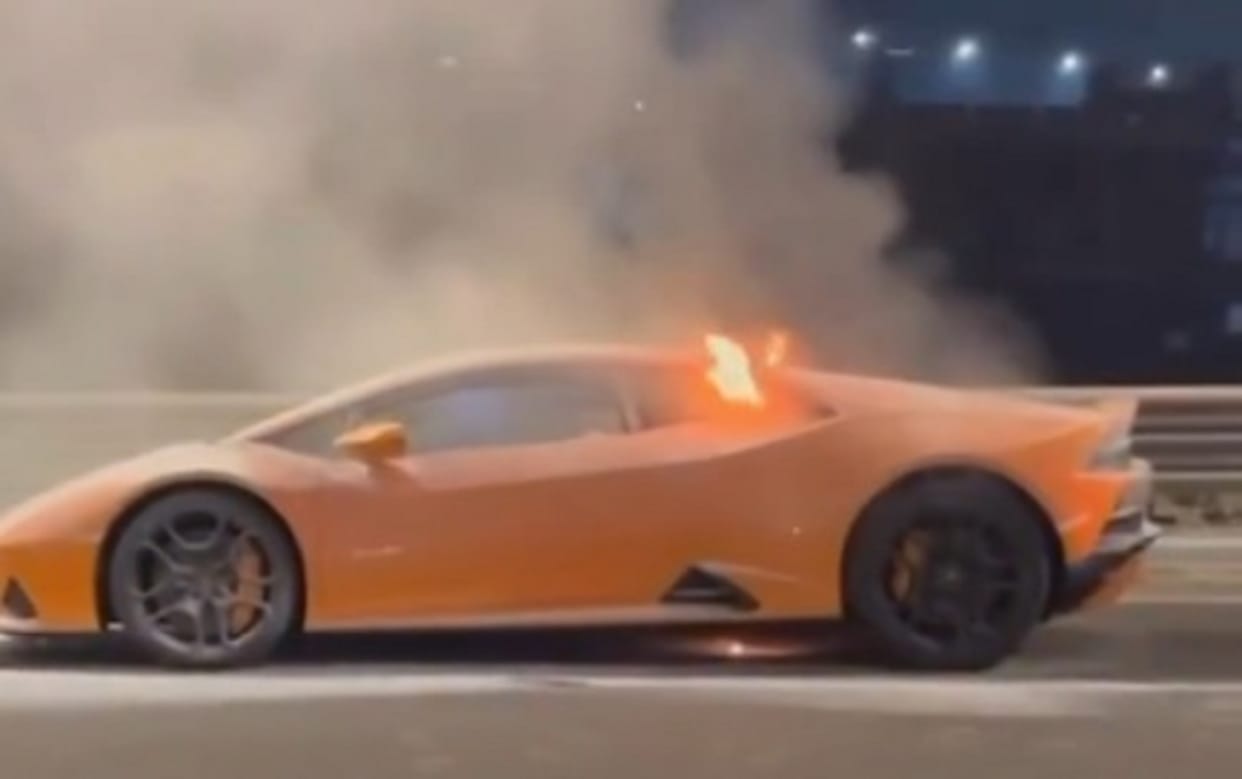 Lamborghini Revuelto Luxury Car Fire in Mumbai Gautam Singhania shares Video