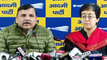 संजय सिंह और सीएम आतिशी