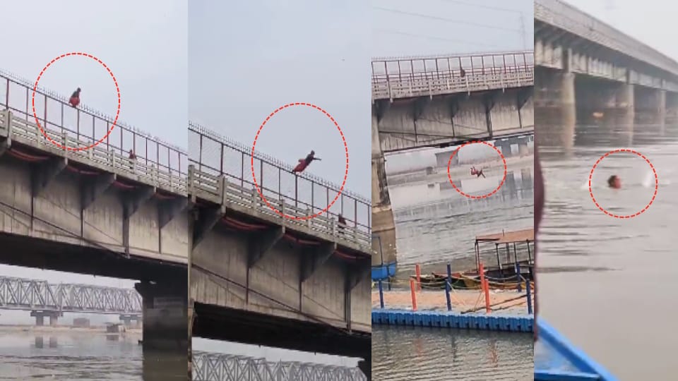 girl jumped into brajghat ganga bridge In garhmukteshwar hapur amroha