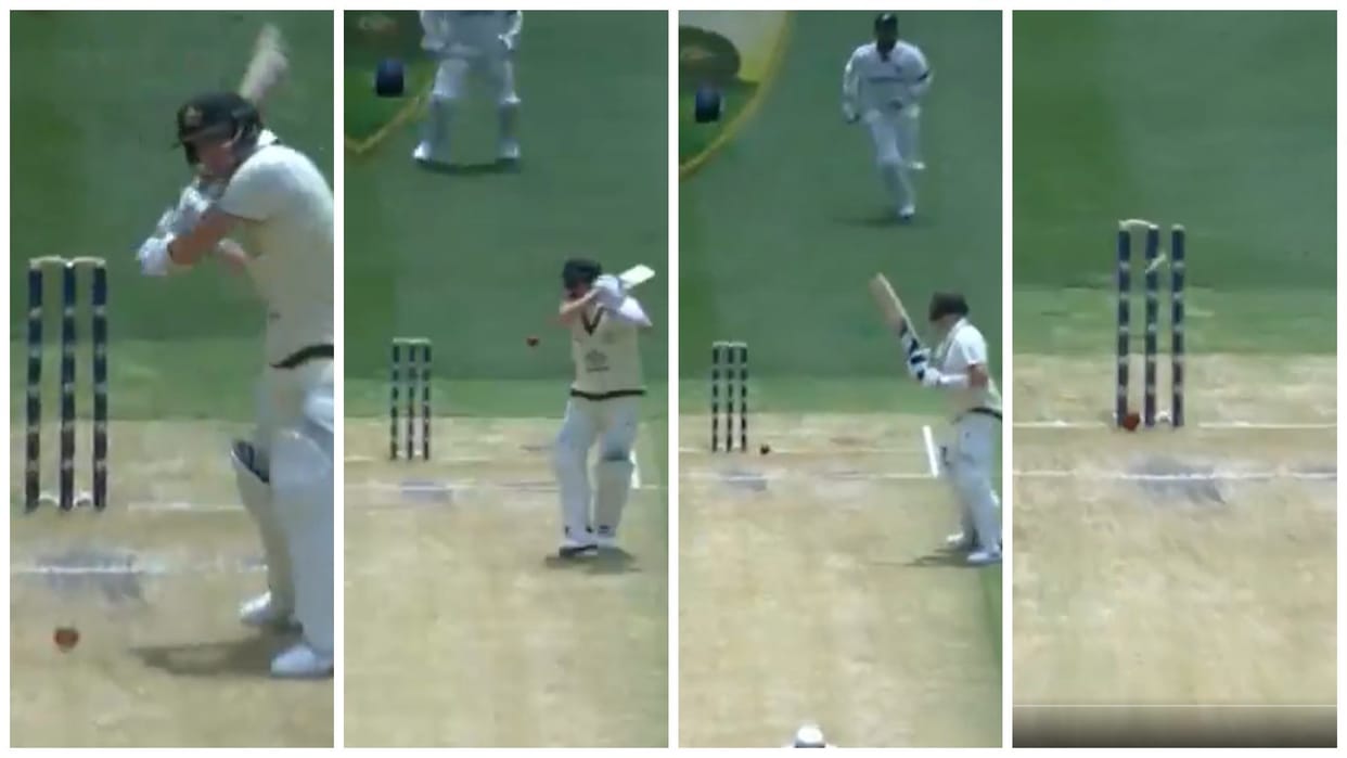 IND vs AUS 4th Test: Steve Smith out in strange manner, ball hit stumps after hitting bat-pad, Watch Video
